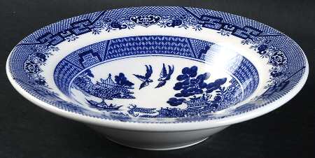 Blue Willow Rim Soup Bowl