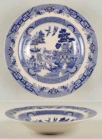Blue Willow Rim Soup Bowl