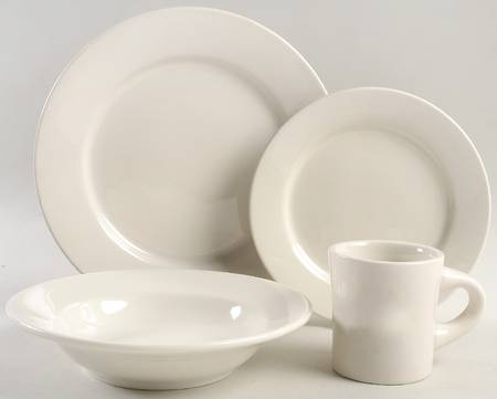 Buffalo China (Buffalo Backstamp) 4 Piece Place Setting