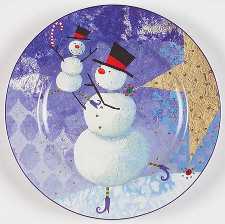 Snow Pals Salad/Dessert Plate by Oneida