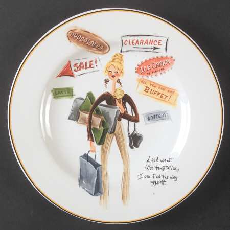 Glamour Girls Salad/Dessert Plate