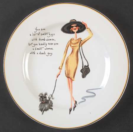 Glamour Girls Salad/Dessert Plate
