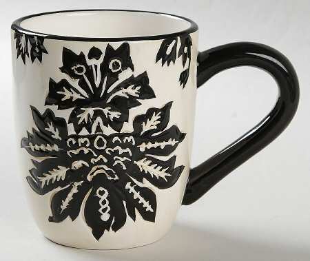 Silhouette Damask Mug