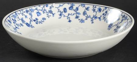 Blue Toile Coupe Soup Bowl