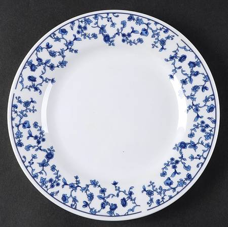 Blue Toile Salad Plate