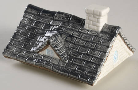 Thatch Roof Cottage Lid for Medium Canister