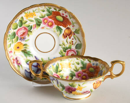 13166 Footed Bouillon Cup & Saucer