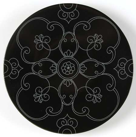 Renaissance Black Salad/Dessert Plate