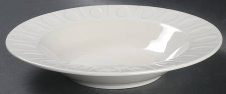 Oval Dots Large Rim Soup Bowl