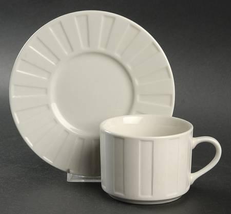 Sonata Flat Cup & Saucer Set
