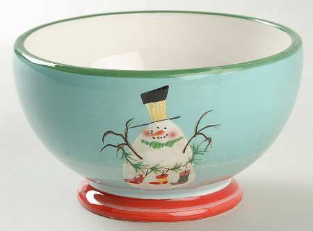 Festive Snowman Soup/Cereal Bowl