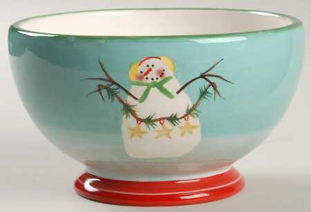 Festive Snowman Soup/Cereal Bowl