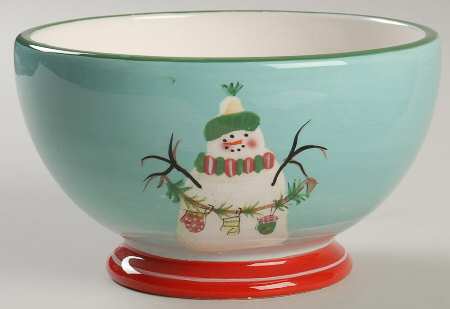Festive Snowman Soup/Cereal Bowl