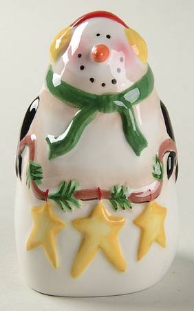 Festive Snowman Figural Salt Shaker