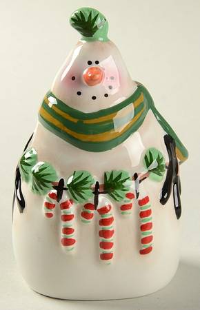 Festive Snowman Figural Pepper Shaker
