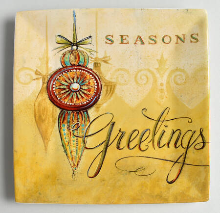 Seasons Greetings Salad/Dessert Plate