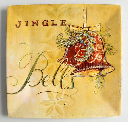 Seasons Greetings Salad/Dessert Plate