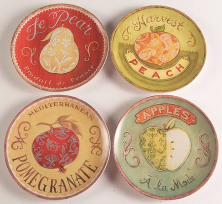 A la Mode Salad/Dessert Plate - Set of 4 Boxed