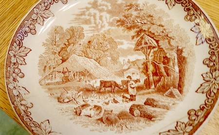 Farm Brown Bread & Butter Plate