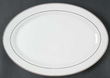 Splendid Gold 14" Oval Serving Platter