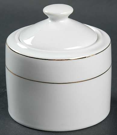Splendid Gold Sugar Bowl & Lid