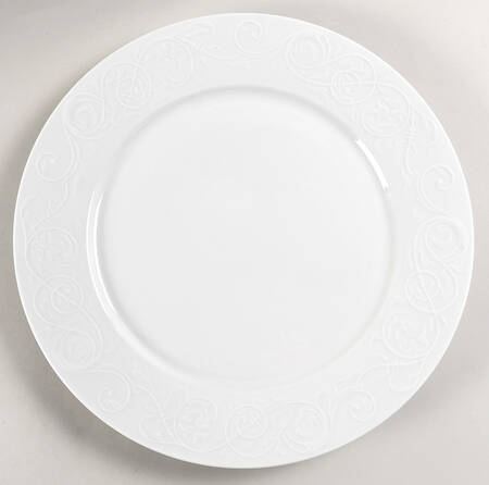 Artasia White 12" Chop Plate (Round Platter) by Oneida