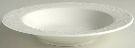 Artasia White Rim Soup Bowl