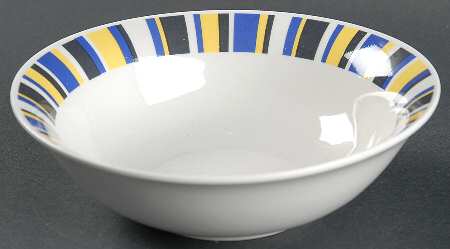 Hampton Stripe Fruit/Cereal Bowl