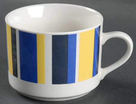 Hampton Stripe Flat Cup