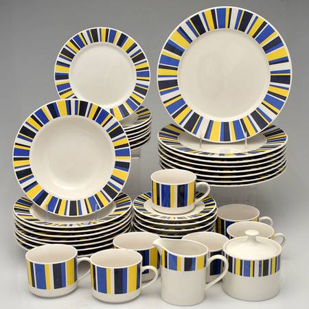 Hampton Stripe 53 Piece Set