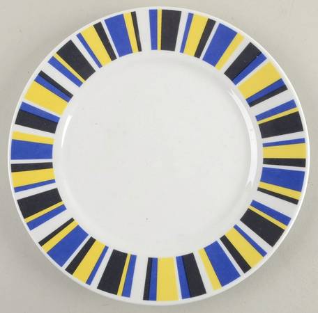 Hampton Stripe Salad Plate
