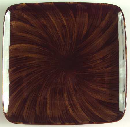 Horizon Swirl Square Salad/Dessert Plate