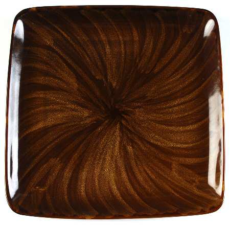 Horizon Swirl Square Dinner Plate