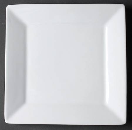Whiteware Hard Square Salad/Dessert Plate