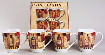 Wine Tasting Mug - Set of 4 Motifs Boxed