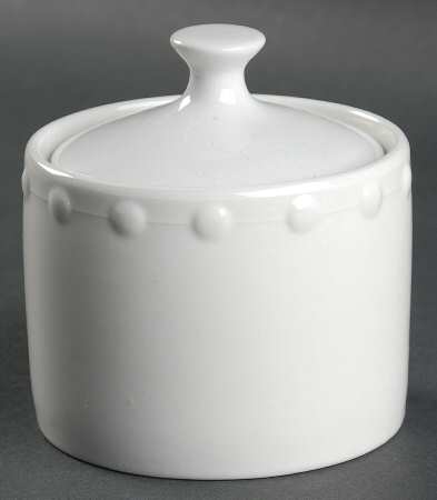 Evening Pearl Sugar Bowl & Lid