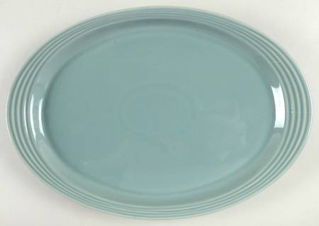 Culinaria Blue Sage (Slate Blue) 14" Oval Serving Platter