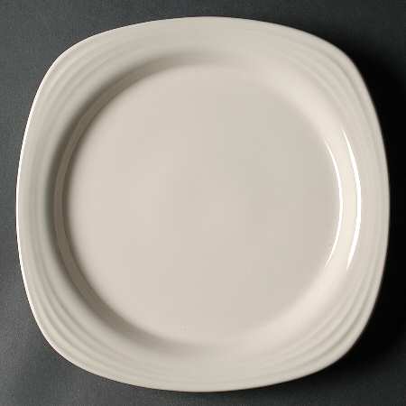 Culinaria A la Mode (Cream) Square Dinner Plate by Oneida