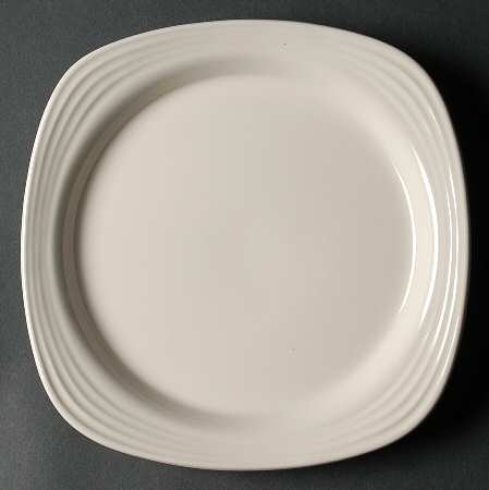Culinaria A la Mode (Cream) Square Salad Plate by Oneida