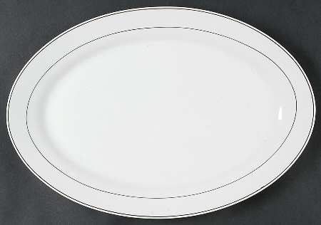 Splendid Platinum 14" Oval Serving Platter