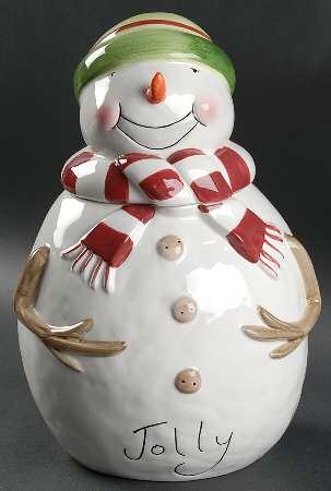Merry Friends Figural Cookie Jar & Lid