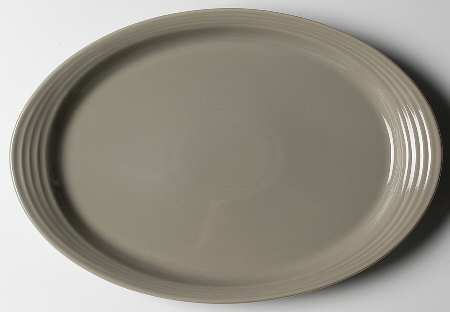 Culinaria Porcini (Grey) 14" Oval Serving Platter