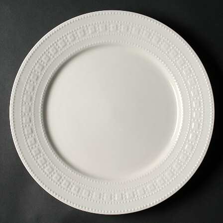 Dotted Squares 12" Chop Plate (Round Platter) by Oneida