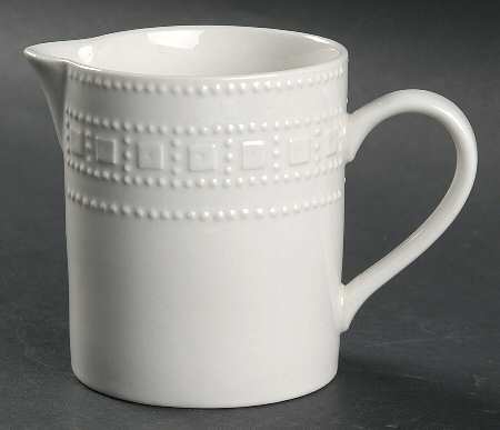 Dotted Squares Creamer