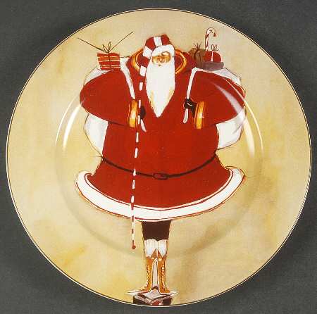 Super Size Santa Salad Plate