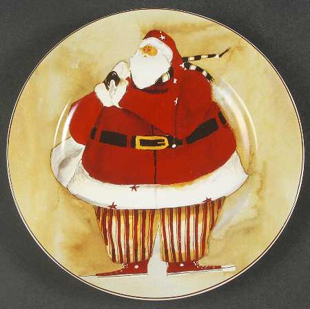 Super Size Santa Salad Plate