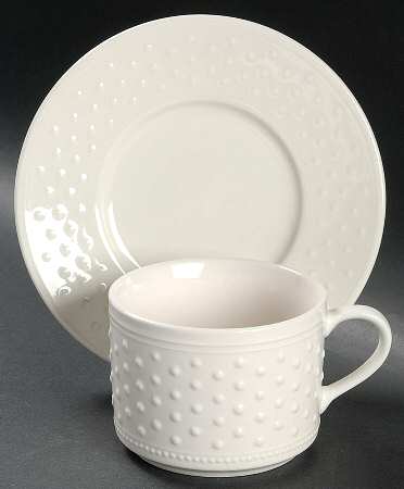 Dotty Flat Cup & Saucer Set