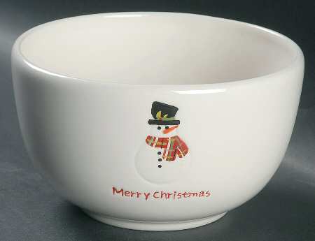 Christmas Cut Outs Soup/Cereal Bowl