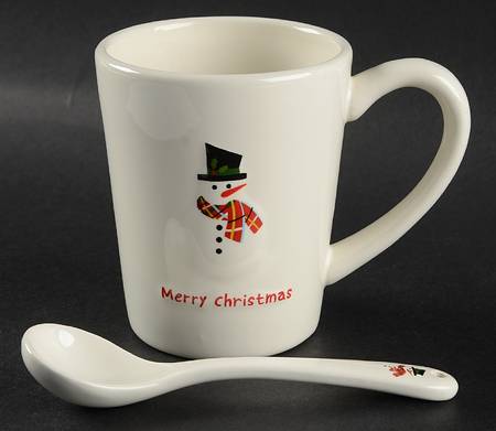 Christmas Cut Outs Mug & Spoon Set