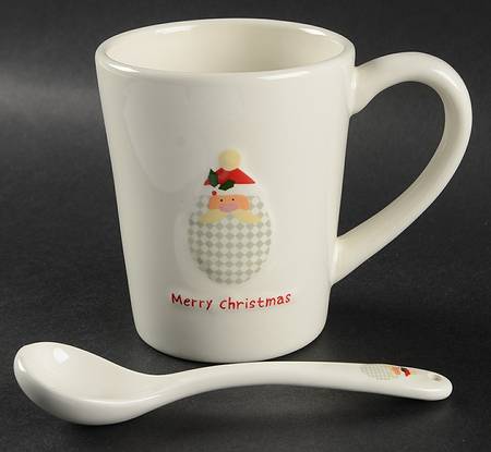 Christmas Cut Outs Mug & Spoon Set